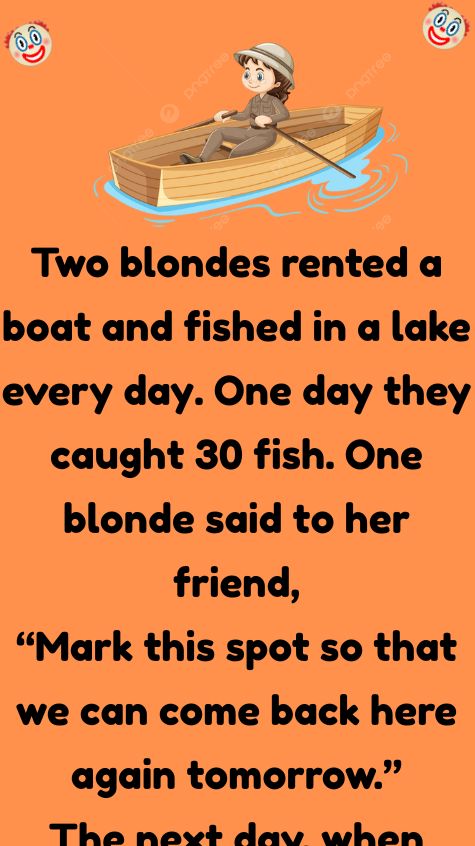 Two blondes rented a boat
