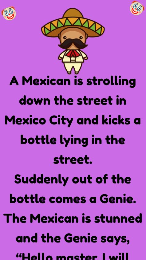 A Mexican is strolling down the street in Mexico City