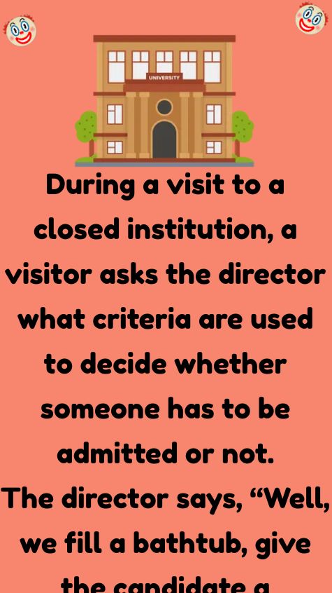 During a visit to a closed institution